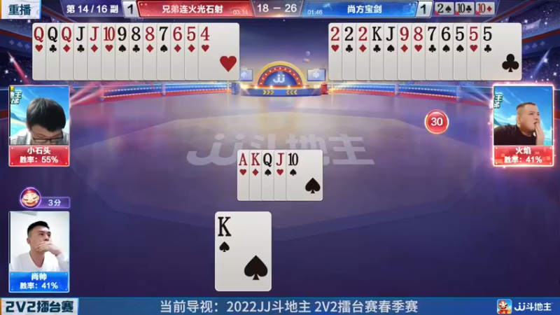 【2022-05-12 08点场】JJ斗地主官方：JJ斗地主2V2擂台赛春季赛