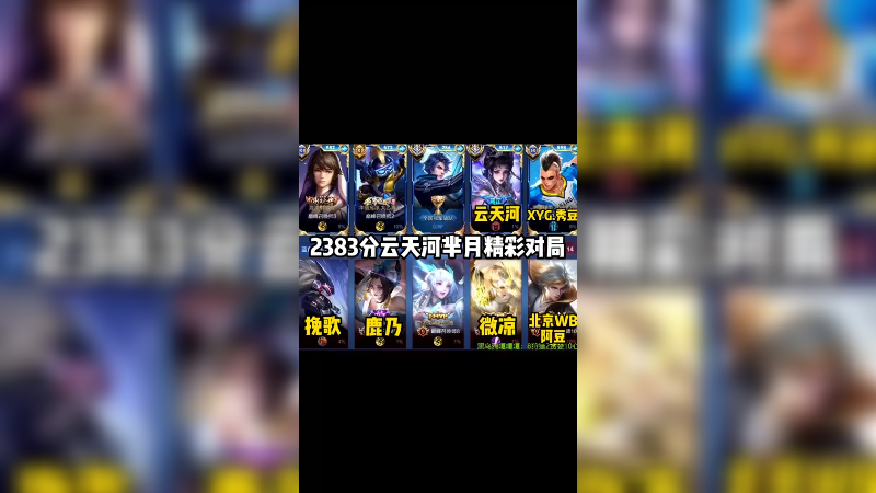 巅峰大战，真滴C