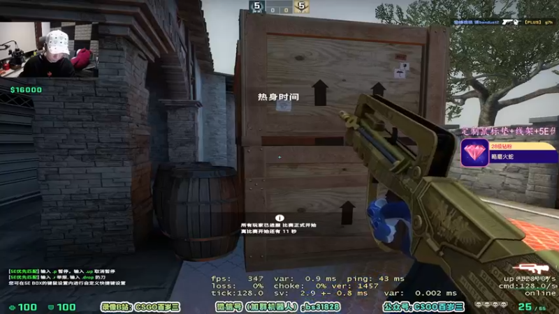 【2022-05-13 19点场】CSGO百岁三：【百岁三】钻粉双倍 别狙了 头都没了