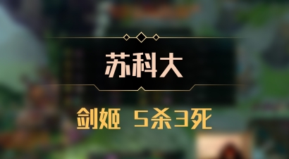 【苏科大】剑姬 5杀3死