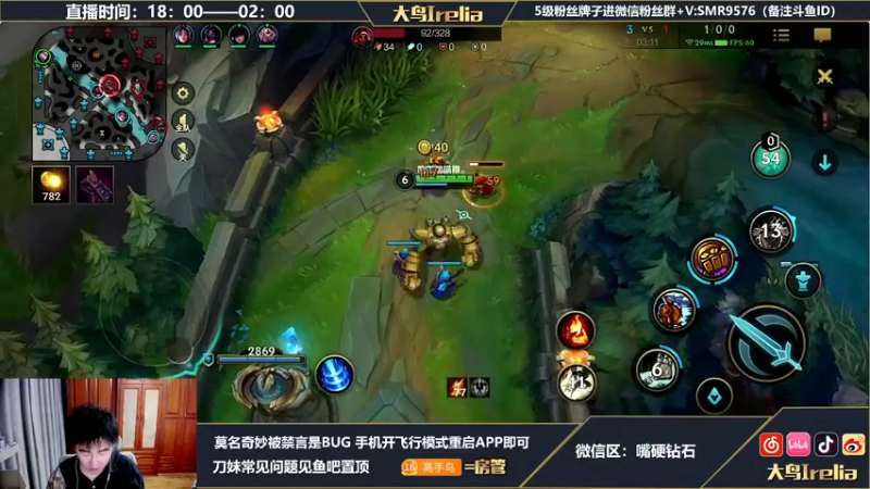 【2022-05-13 22点场】大鸟Irelia：大鸟：中单刺客上单拳王