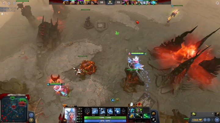 惨兮兮dota2四号位冰女惨败时刻，碰见个代练的对面的齐天大圣，惨