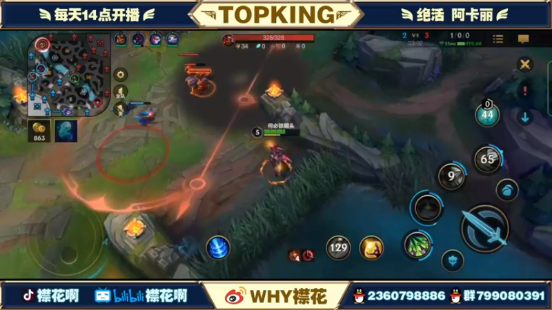 【2022-05-15 20点场】襟花啊：全网最高分阿卡丽细节教学