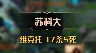 【苏科大】维克托 17杀5死