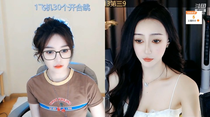 美女小姐姐直播连麦，都好漂亮啊