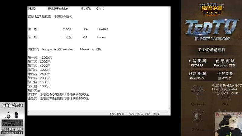 【TED出品】兜比杯 一毛饭 vs Focus 下 越打越自闭
