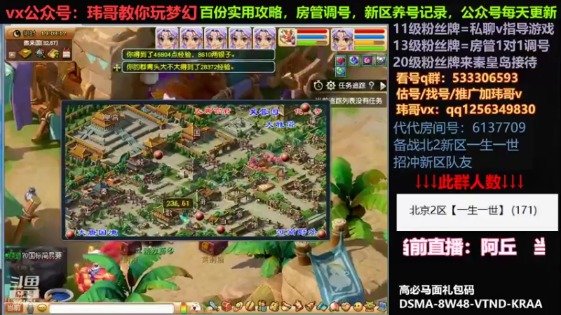 【2022-05-17 19点场】玮哥爱梦幻：北2一生一世招队友-送攻略