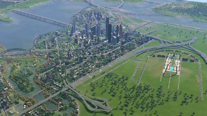 造景新图，基础造景。火车中心站