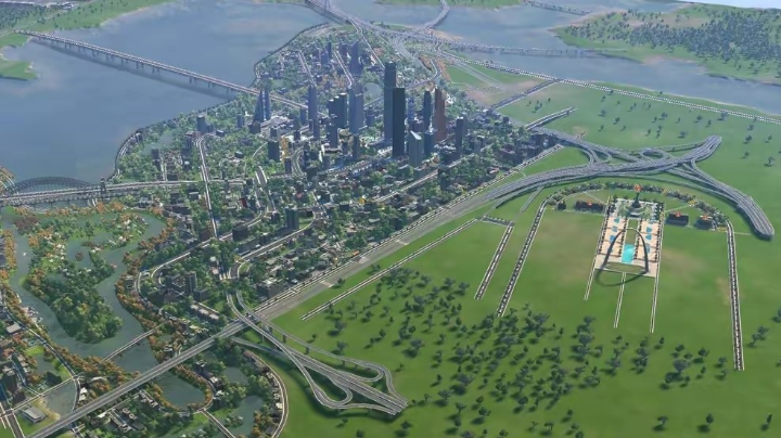 造景新图，基础造景。火车中心站