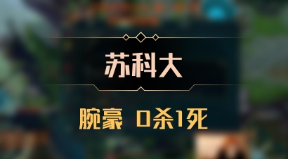 【苏科大】腕豪 0杀1死