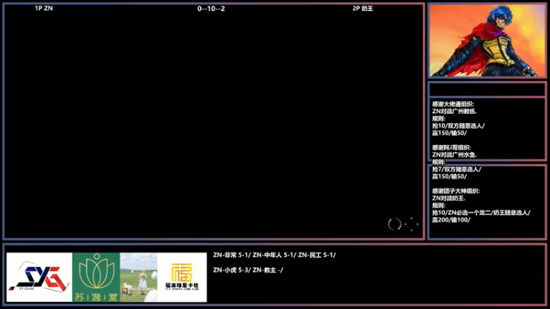 【2022-05-19 22点场】广州ZN：拳皇15，J哥+大佬通组织2场赞助赛。