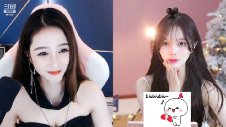 两个美女主播连麦，66输了表演好精彩啊