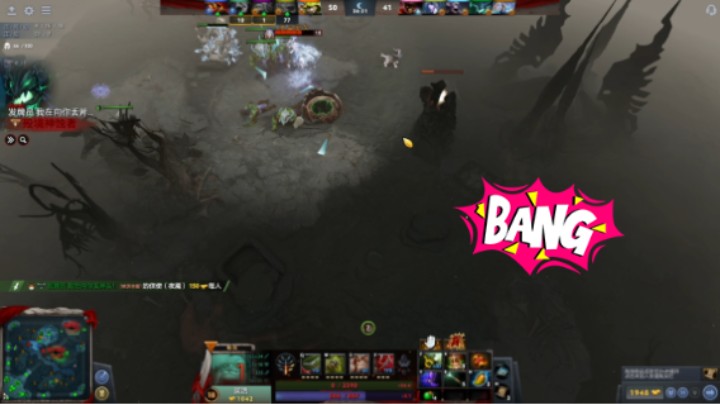 美滋滋dota2四号位屠夫躺赢时刻，边看父母爱情边随便搞，随便赢 哈哈哈