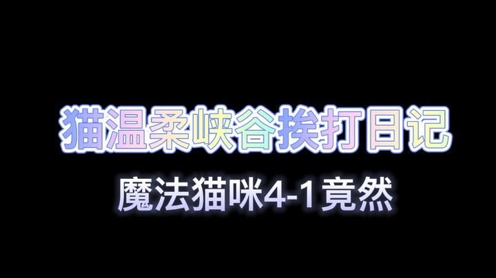 猫温柔峡谷之巅挨打日记 4/1的小猫咪