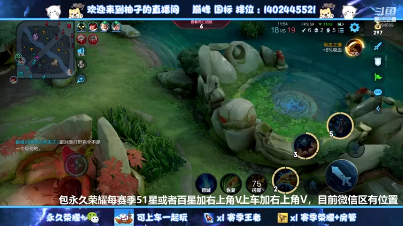 【2022-05-24 20点场】毕竟是柚子：微信95胜率带粉上荣耀