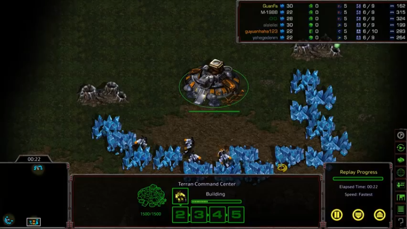 「星际争霸重制版3v3」这个人族好弱看不下去_应该是没有机会了,游戏,经营策略游戏,好看视频