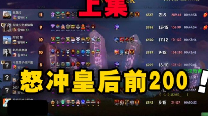 皇后吃鸡 怒冲前200（上）