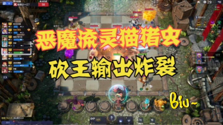 恶魔流灵猫猪虫，砍王输出炸裂