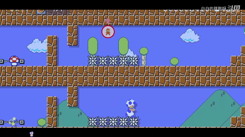 我在斗鱼看白白的胖胖呀直播马里奥制造