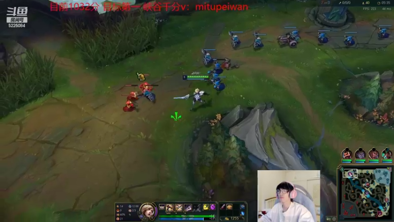 【2022-05-27 08点场】天灰灰qaq：韩服千分冲第一