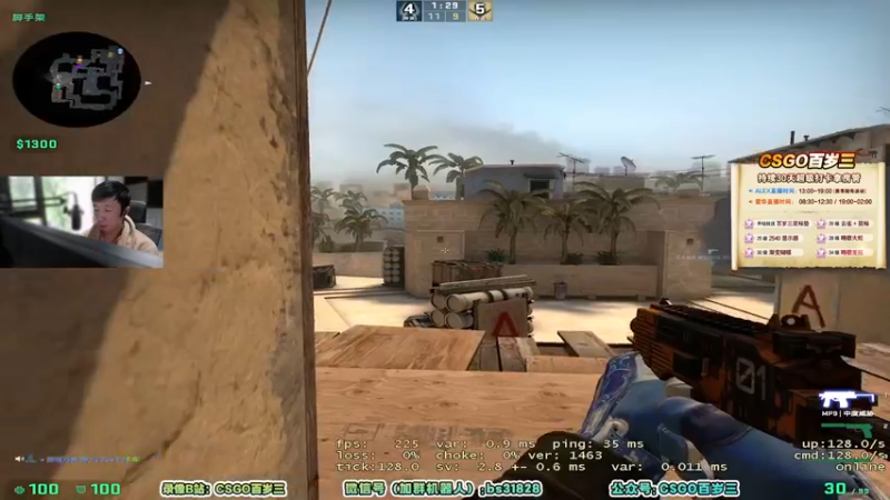 【2022-05-28 12点场】CSGO百岁三：【百岁三】钻粉三倍两倍上限 猪脑子游戏