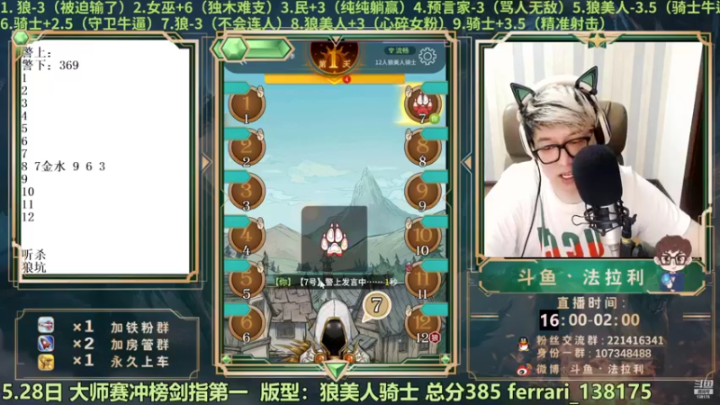 【2022-05-28 19点场】法拉利的直播间：法拉利：大师赛剑指第一
