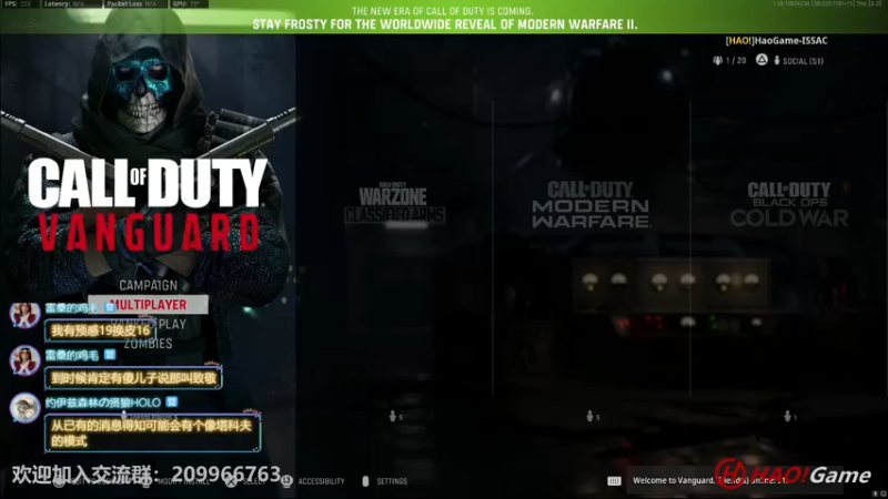 【2022-05-28 01点场】HaoGame长木告：COD18: 排位对战