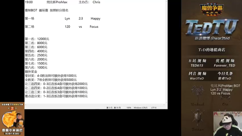 【TED出品】兜比杯 Lyn vs Happy 下 咬死比分