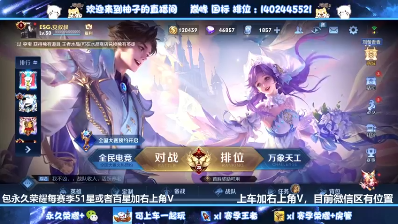 【2022-05-30 19点场】毕竟是柚子：微信国服射手带粉上荣耀