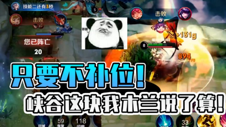 只要不补位！峡谷还是我的天下！