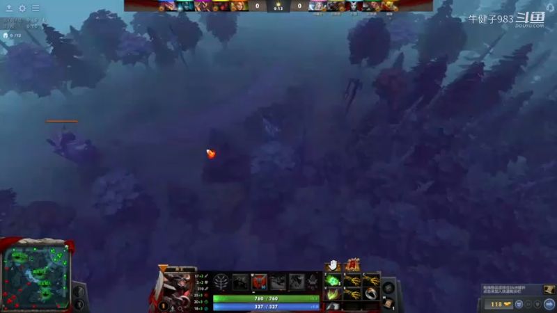 惨兮兮dota2三号位斧王又败一把，三路崩啊柑橘