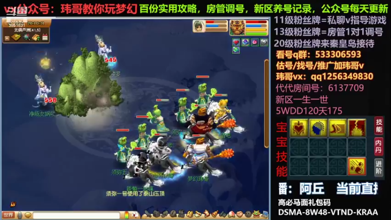 【2022-06-01 20点场】玮哥爱梦幻：北2一生一世120天175-送攻略
