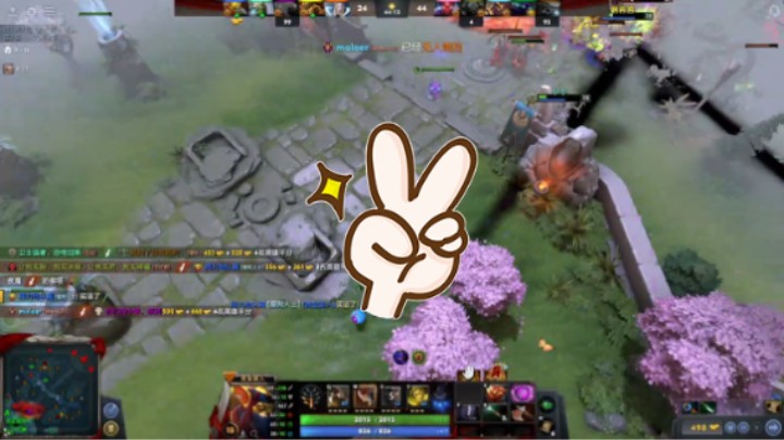 惨兮兮dota2四号位赏金猎人每次被三个人醉着干，惨败哈哈哈