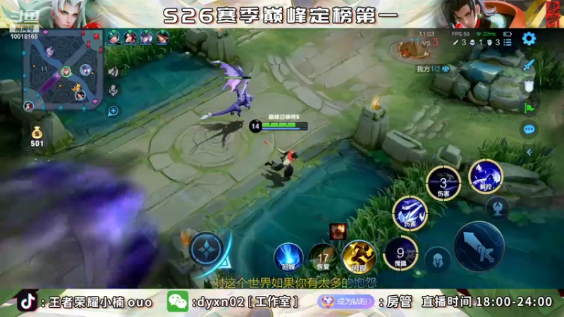 【2022-06-03 22点场】小楠ouo：巅峰冲第一 10018165