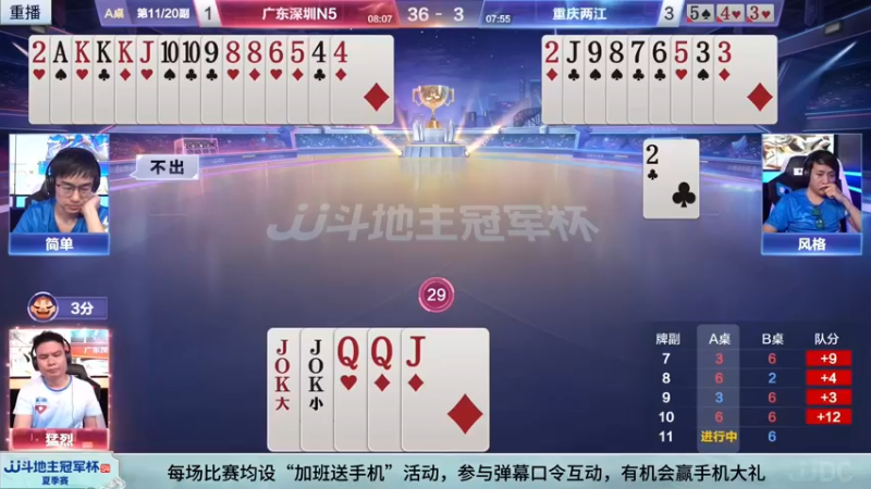 【2022-06-04 03点场】JJ斗地主官方：JJ斗地主冠军杯，夏季赛直播中