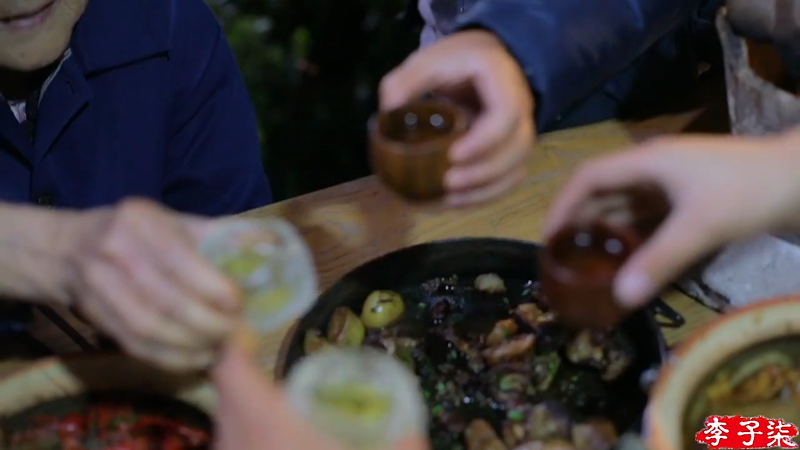 我在斗鱼看李子柒liziqi直播美食