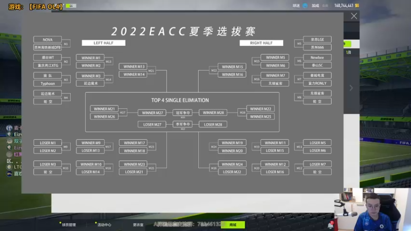 【2022-06-05 13点场】FIFAOnline4官方直播间：【夏季选拔赛M2】烟台WT vs 重庆