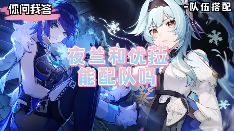 【原神】你问我答-夜兰能否配优菈？