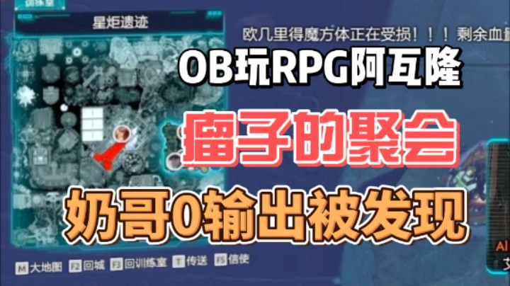 OB玩新RPG阿瓦隆，瘤子的狂欢，奶哥打BOSS零DPS被发现！