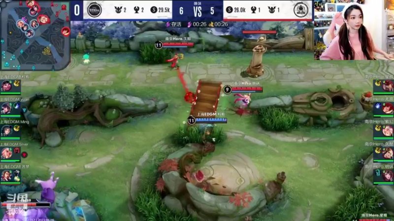 【2022-06-09 15点场】解说小鹿呀：双倍：TES vs LGD