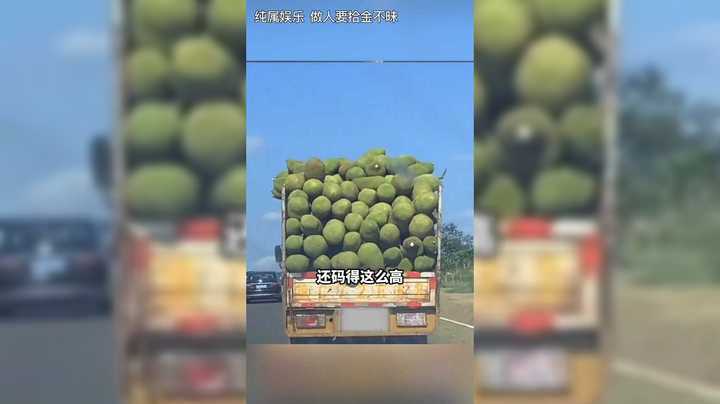 搞笑视频欣赏，开个车没想到前车掉菜了，不用花钱买了