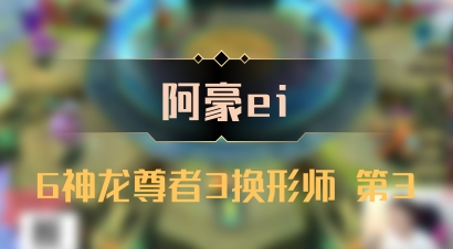 【阿豪ei】6神龙尊者3换形师 第3