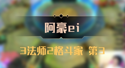 【阿豪ei】3法师2格斗家 第3