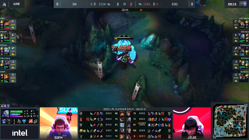 【英雄联盟】英雄联盟赛事的精彩时刻 20220613 21点场