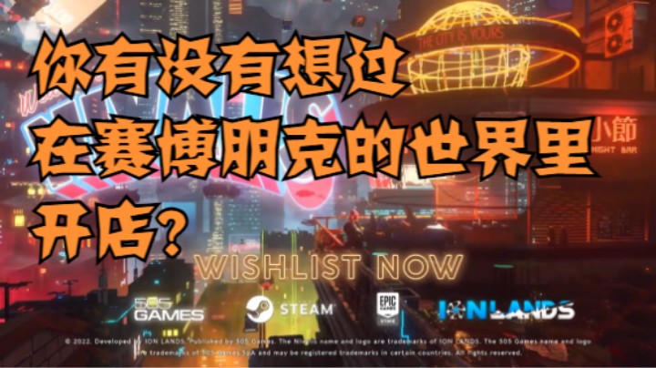 你有没有想过在赛博朋克的世界里开店？