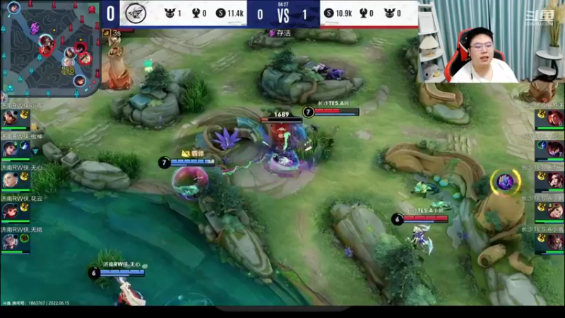 【2022-06-15 19点场】济南RW侠渡劫：沉浸式解说RW侠 VS TES