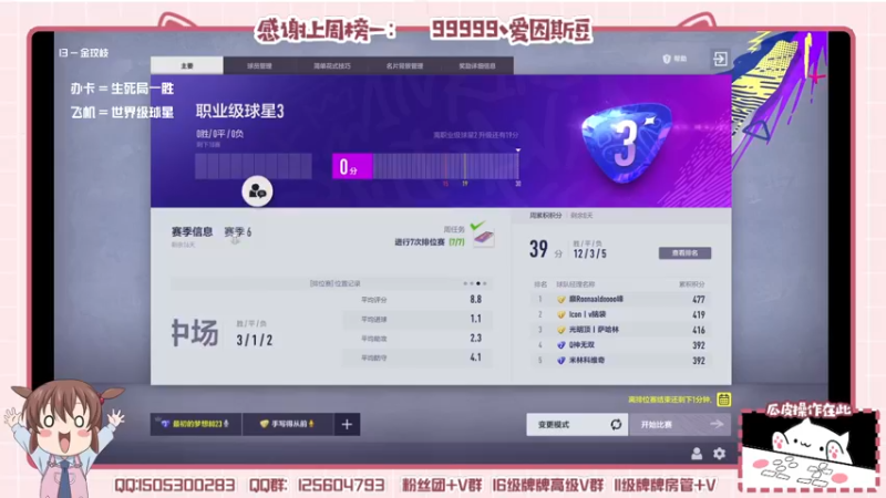 【2022-06-15 00点场】一只瓜皮五：美津浓街球超级联赛小组赛