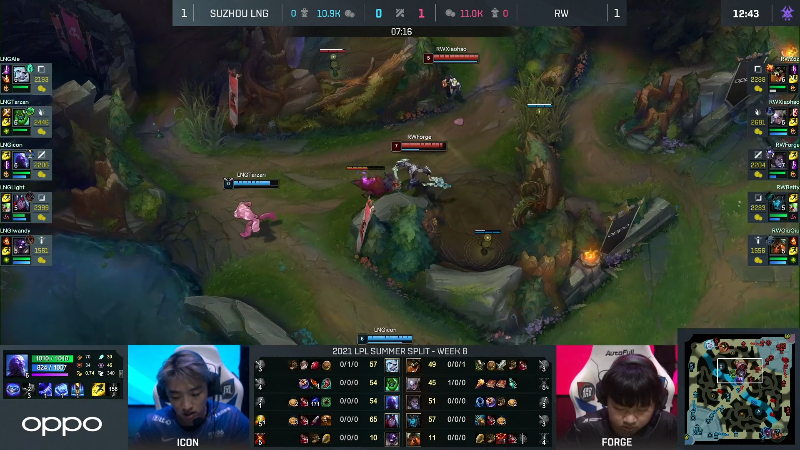 【英雄联盟】英雄联盟赛事的精彩时刻 20220615 18点场