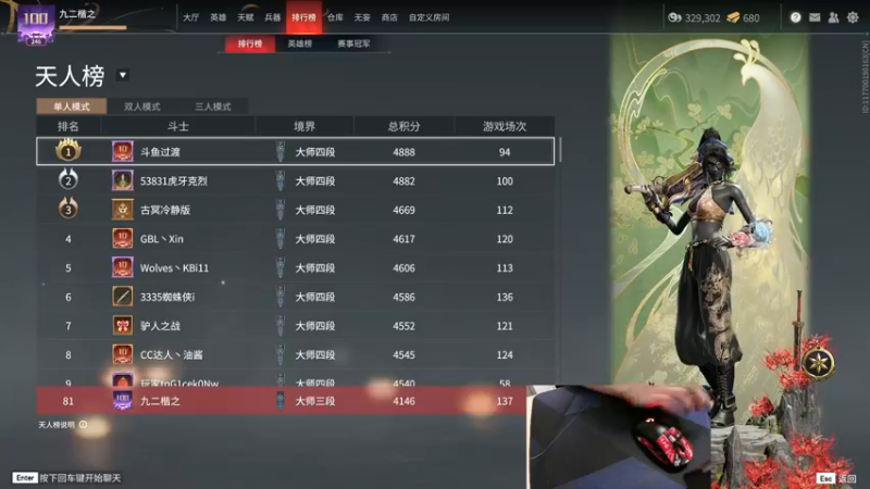 【2022-06-10 15点场】九二楷之丶92K：【天人81名】有点找不到状态~