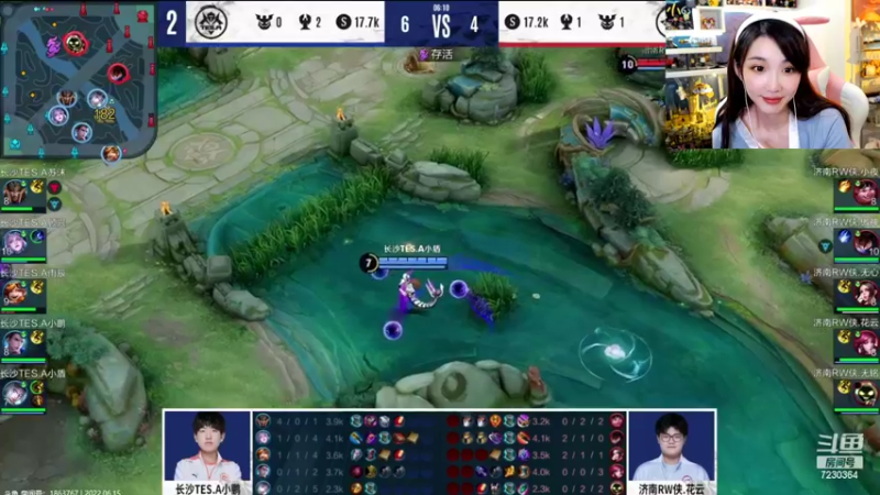 【2022-06-15 21点场】解说小鹿呀：比赛：GK vs WB